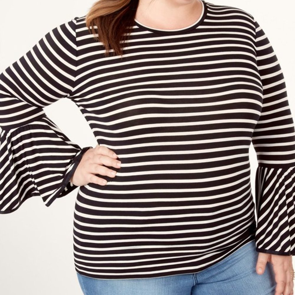 Stella & Dot Striped Avery top 2XL